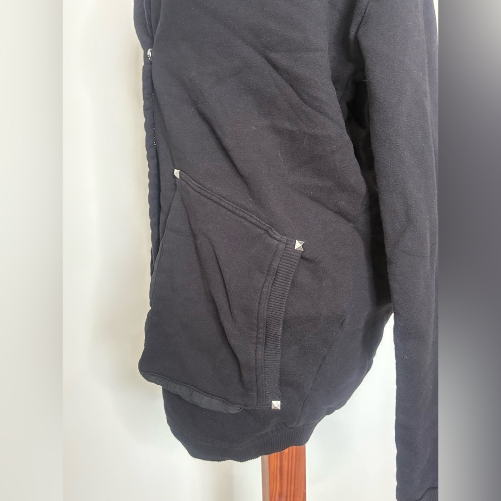 Wilfred Free Black Oversized Cozy Hoodie Jacket XS - Picture 4 of 8